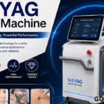 Nd:YAG Laser Machine with advanced laser technology, touchscreen control, and medical treatment applications