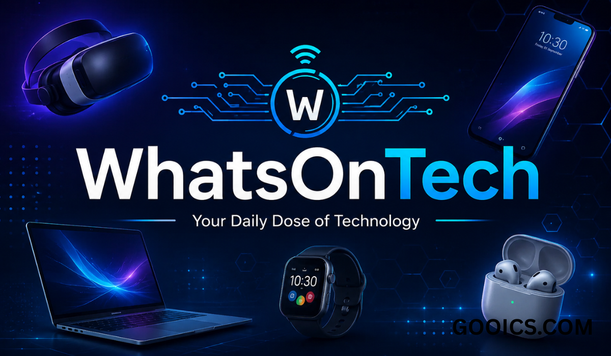 WhatsOnTech technology news and digital innovation platform featuring modern tech gadgets